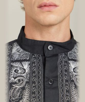 アニエスベー　アーカイブ　国内正規品　フランス製　オープンカラー　リネンシャツ A.PRESSE ⁡ Silk Linen Open Collar L/S Shirt ⁡ ⁡ 90年代の