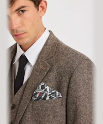 ツイードジャケット メンズ ツイード テーラードジャケット ”Domino