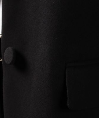 新品タグ付き agnes b. 黒 エコレザー　プレッション　ジャケット agnes b.（アニエスベー） コート アウター 「セットアップ対応商品