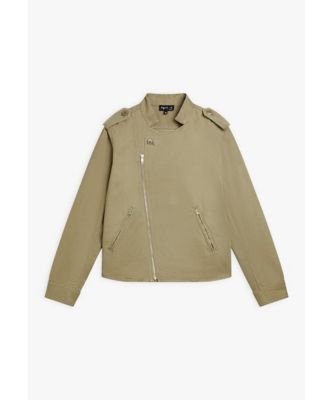 agnès b. ブルゾン グレー サイズ0 霜降り　アルミジップ　八の字 メンズ ブルゾン ｜agnès b. HOMME（オム）｜アニエスベー公式