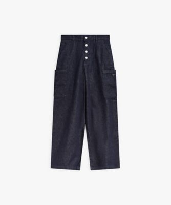 ＜agnes b. (Women)＞デニム　ワイドパンツ（Ｙ４４３ＫＡ１７６０６０）
