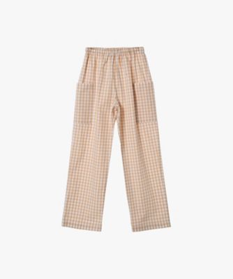 ＜agnes b. ENFANT (Baby&Kids)＞キッズ　ギンガムチェック　コットン　フルレングス　パンツ　”Ｐｏｃｈｅｓ”（ＹＡ７４ＣＡＺ１３７９）