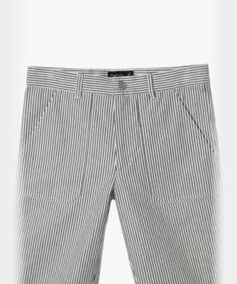 キッズ ストライプ コットン ハーフ パンツ （YB09RE21690