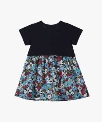 ベビー リバティプリント コットン 半袖 ワンピース