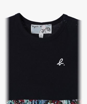 ベビー リバティプリント コットン 半袖 ワンピース