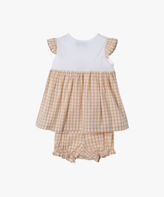 ベビー ギンガムチェック コットン ショート ブルマ