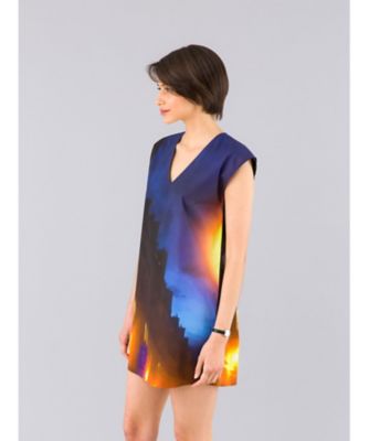 ANDWANG ミニワンピース RESTOCK）Shirt pleated mini onepiece