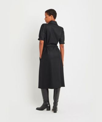 ウール Vネック 半袖 フレアドレス（ZF53UU83000