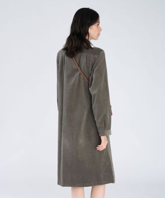 コーデュロイ 長袖 シャツワンピース ”Diego