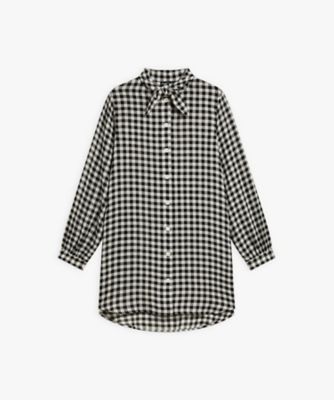 ＜agnes b. (Women)＞ギンガムチェック　長袖　シャツワンピース（ＺＦ５６ＣＷ０８０００）