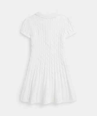 ガールズ 2才～6才）ケーブルニット コットン Polo セーター