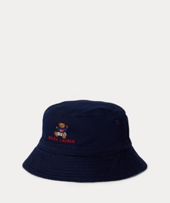 ベビー）Polo ベア コットン ツイル バケット ハット