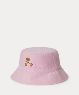 ベビー）Polo ベア コットン ツイル バケット ハット