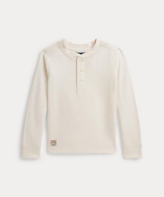タグ付✨ポロラルフローレン ヘンリーネック ワッフル 長袖 Tシャツ