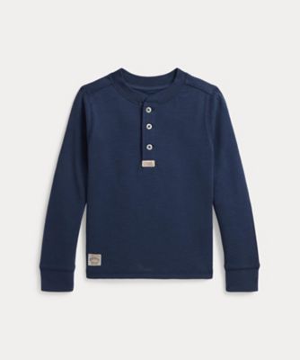 ボーイズ 2才～7才）ロゴ コットン ロングスリーブ Tシャツ