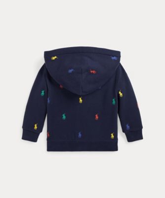 ベビー）Polo ポニー フリース フルジップ フーディ