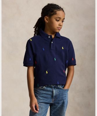 ボーイズ 8才～20才）Polo ポニー コットン メッシュ
