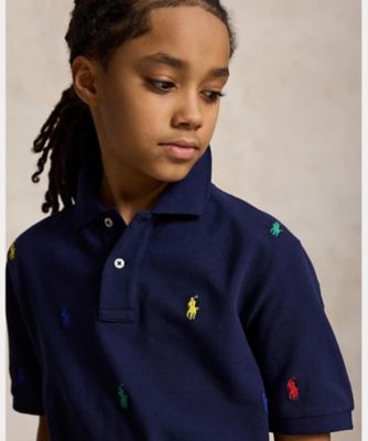 ボーイズ 8才～20才）Polo ポニー コットン メッシュ