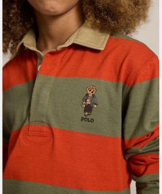 ボーイズ 8才～20才）Polo ベア コットン ラグビー シャツ