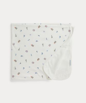 Polo Ralph Lauren ブランケット 127x178cm ベビー）Polo ベア コットン インターロック ブランケット