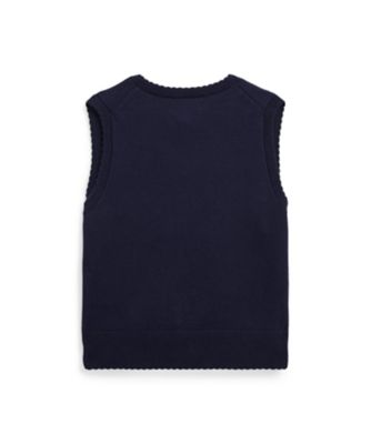 POLO RALPH LAUREN ベスト ガールズ 2才～6才）スカラップド コットン セーター ベスト