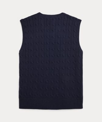 Polo by Ralph Lauren ケーブルニットベスト ブルー ボーイズ 8才～20才）ケーブルニット コットン セーター ベスト