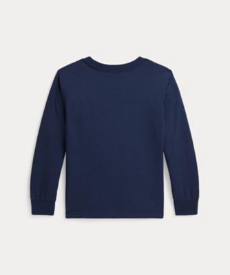 ボーイズ 2才～7才）ロゴ コットン ロングスリーブ Tシャツ