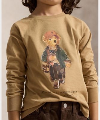 ボーイズ 2才～7才）Polo ベア コットン ロングスリーブ T