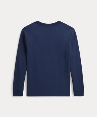 ボーイズ 8才～20才）ロゴ コットン ロングスリーブ Tシャツ