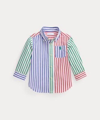 新品 Ralph Lauren コットン ポプリン ファン シャツドレス 120 RALPH