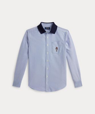 ボーイズ 8才～20才）Polo ベア オックスフォード ニットカラー