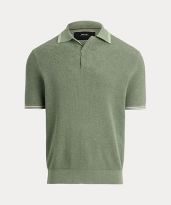 POLO GOLF）ワッフルニット コットン ポロ セーター