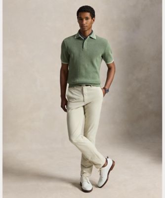 POLO GOLF）ワッフルニット コットン ポロ セーター