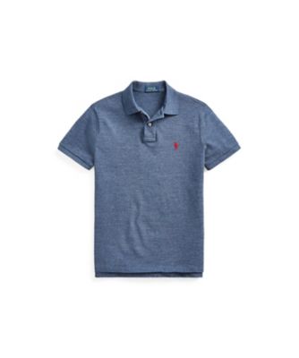 【美品】POLO RALPH LAURENカスタム スリムフィット定番ポロシャツ カスタム スリム フィット メッシュ ポロ シャツ
