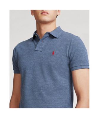 【美品】POLO RALPH LAURENカスタム スリムフィット定番ポロシャツ カスタム スリム フィット メッシュ ポロ シャツ