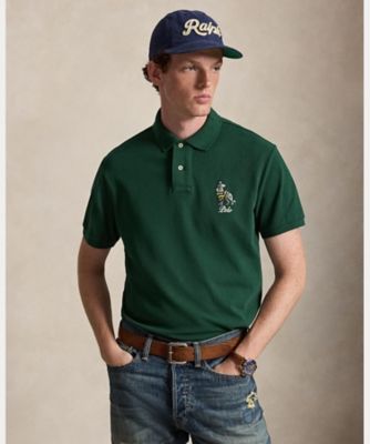 Polo Ralph Lauren ポロシャツ カスタムスリムフィット L カスタム スリム フィット ドッグエンブロイダリー ポロシャツ