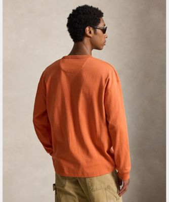 リラックス フィット ジャージー ロングスリーブ Tシャツ