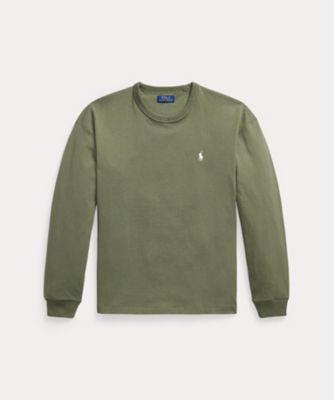 リラックス フィット ジャージー ロングスリーブ Tシャツ