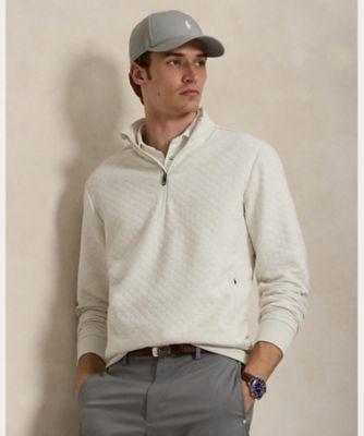 rlx ラルフローレン　ゴルフウェア　モックネック　シャツ　長袖　golf RLX）キルテッド ダブルニット モックネック スウェットシャツ