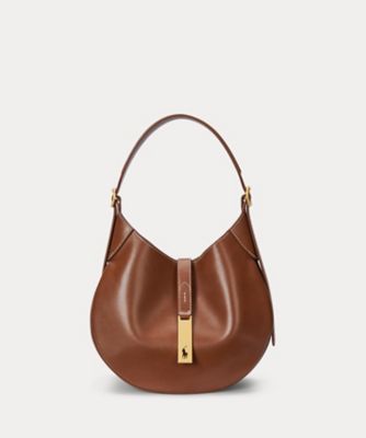 美品 ラルフローレンコレクション イタリア製 2WAY ショルダーバッグ Polo ID レザー スモール ショルダー バッグ