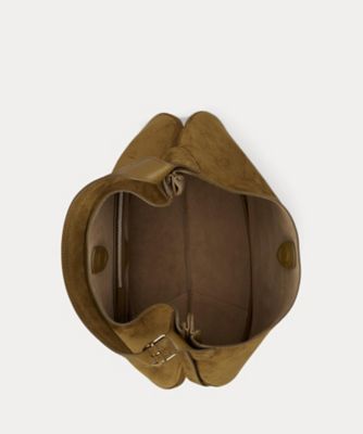 Polo ID スエード ラージ ショルダー バッグ 
