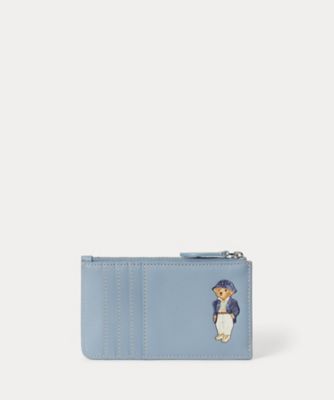Polo ベア レザー ジップ カード ケース