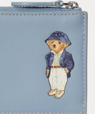 Polo ベア レザー ジップ カード ケース