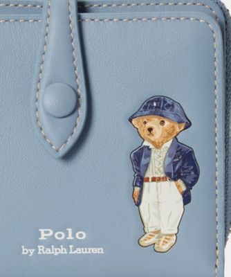 Polo ベア レザー コンパクト ウォレット