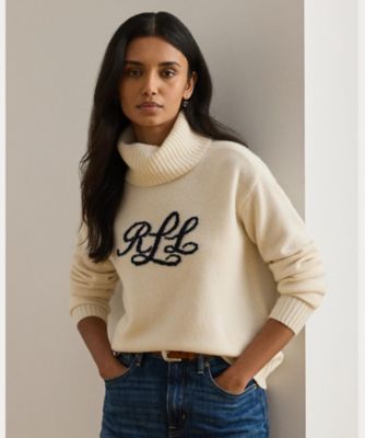 美品　ヴァレンティノ　カシミヤ混　半袖　ハイネックニット　スパンコールレース付 ロゴ カシミヤ タートルネック セーター