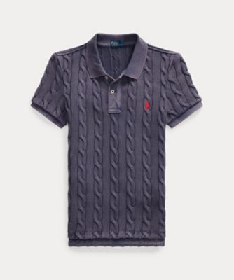 ケーブルニット ポロシャツ（WMPOKNINB920122） | POLO