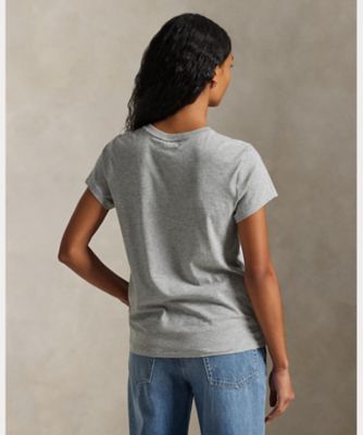 クラシック フィット コットン ジャージー クルーネック Tシャツ