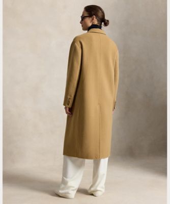 ダブルフェイスド ロング ウール コート