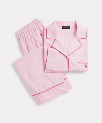 Polo ベア コットン サティーン パジャマ セット