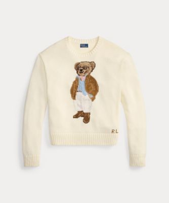 Polo ベア コットン クルーネック セーター